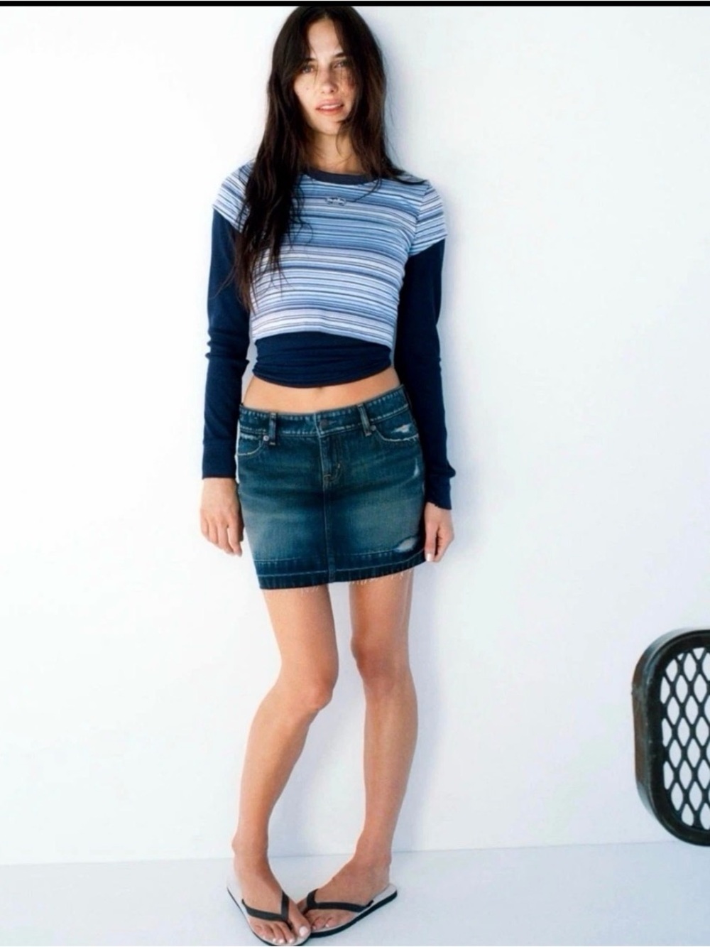 GAP X MADHAPPY Striped Baby Tee